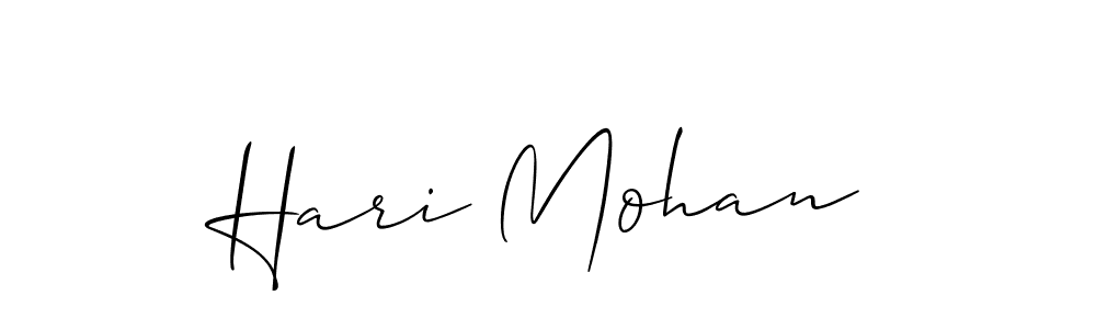 Similarly Allison_Script is the best handwritten signature design. Signature creator online .You can use it as an online autograph creator for name Hari Mohan. Hari Mohan signature style 2 images and pictures png