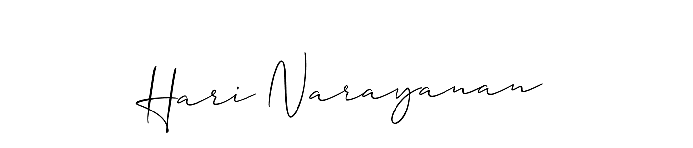 Design your own signature with our free online signature maker. With this signature software, you can create a handwritten (Allison_Script) signature for name Hari Narayanan. Hari Narayanan signature style 2 images and pictures png