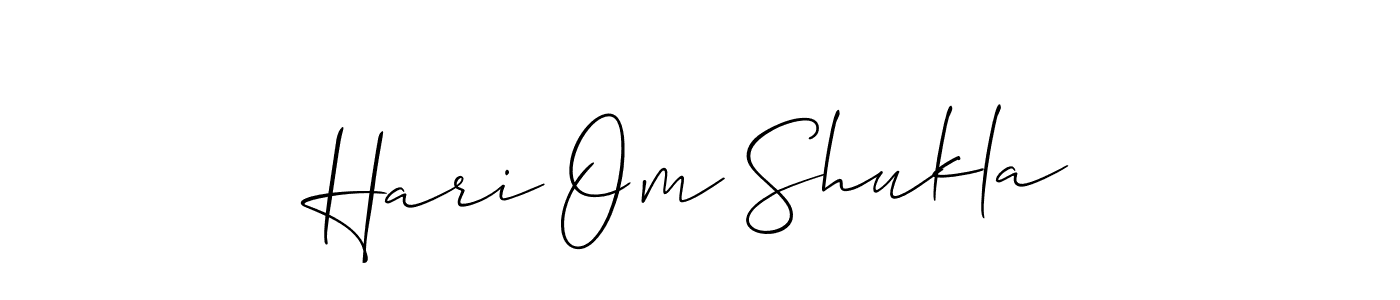 Hari Om Shukla stylish signature style. Best Handwritten Sign (Allison_Script) for my name. Handwritten Signature Collection Ideas for my name Hari Om Shukla. Hari Om Shukla signature style 2 images and pictures png