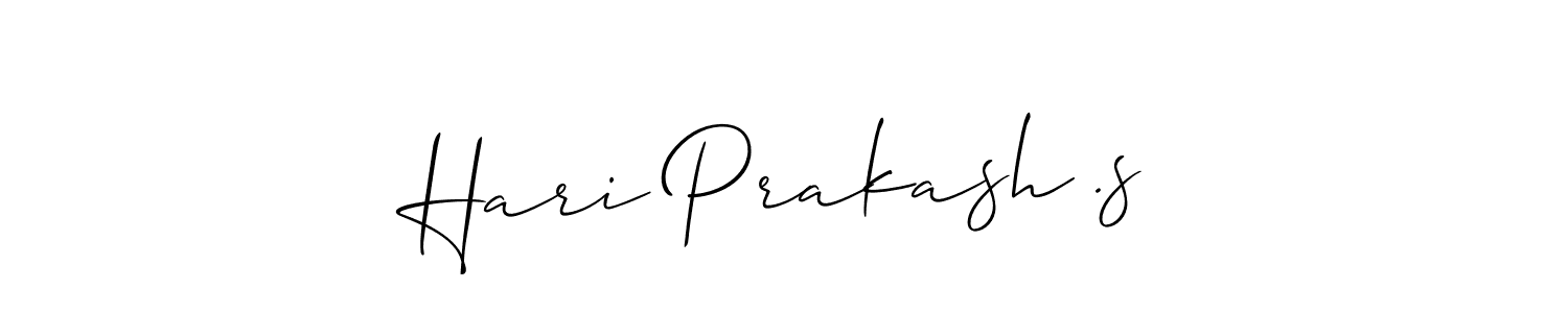 How to make Hari Prakash .s signature? Allison_Script is a professional autograph style. Create handwritten signature for Hari Prakash .s name. Hari Prakash .s signature style 2 images and pictures png