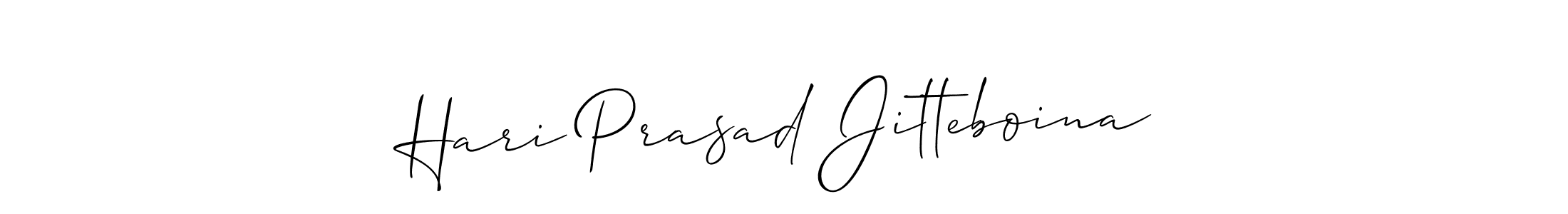Similarly Allison_Script is the best handwritten signature design. Signature creator online .You can use it as an online autograph creator for name Hari Prasad Jitteboina. Hari Prasad Jitteboina signature style 2 images and pictures png