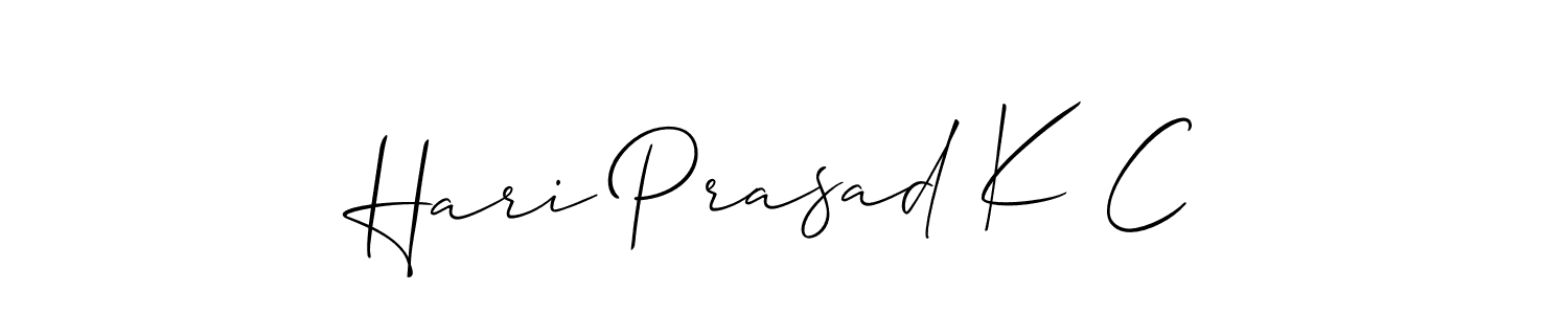 Also You can easily find your signature by using the search form. We will create Hari Prasad K C name handwritten signature images for you free of cost using Allison_Script sign style. Hari Prasad K C signature style 2 images and pictures png