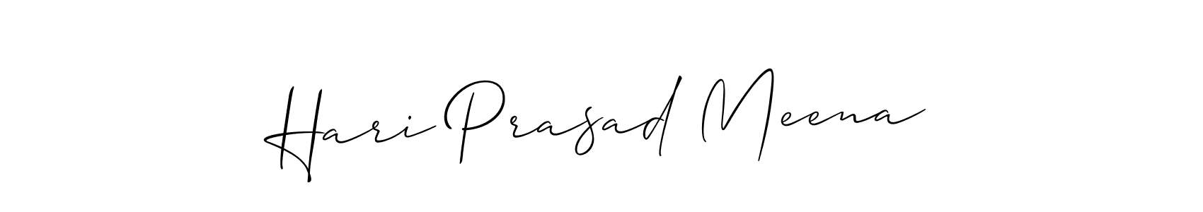 How to Draw Hari Prasad Meena signature style? Allison_Script is a latest design signature styles for name Hari Prasad Meena. Hari Prasad Meena signature style 2 images and pictures png
