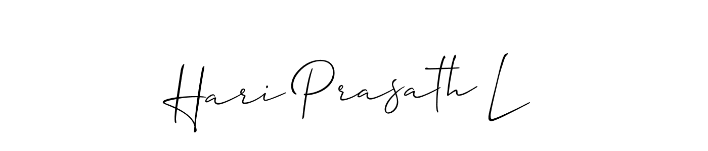 You can use this online signature creator to create a handwritten signature for the name Hari Prasath L. This is the best online autograph maker. Hari Prasath L signature style 2 images and pictures png