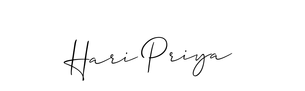 if you are searching for the best signature style for your name Hari Priya. so please give up your signature search. here we have designed multiple signature styles  using Allison_Script. Hari Priya signature style 2 images and pictures png