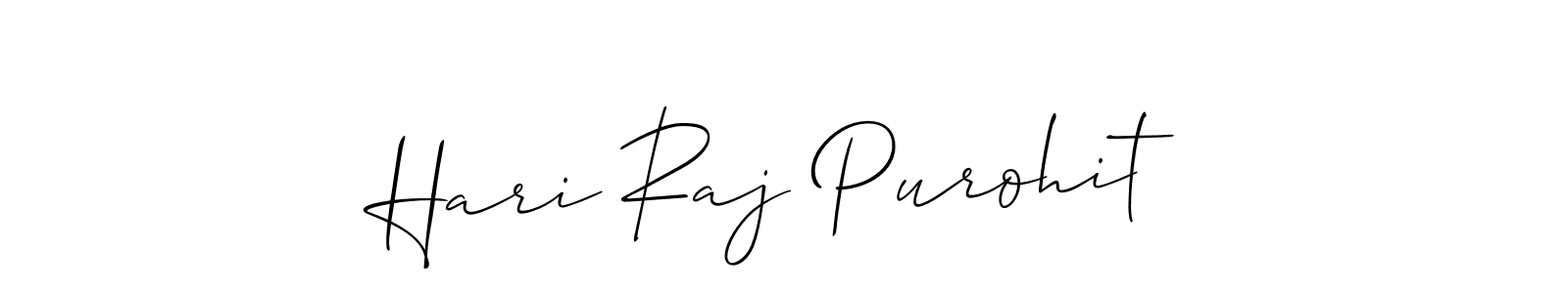 Hari Raj Purohit stylish signature style. Best Handwritten Sign (Allison_Script) for my name. Handwritten Signature Collection Ideas for my name Hari Raj Purohit. Hari Raj Purohit signature style 2 images and pictures png