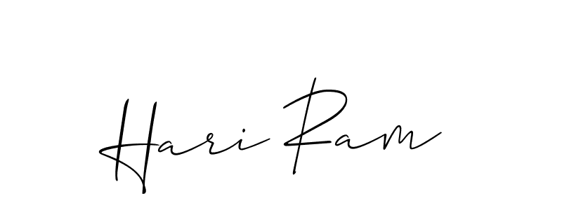 Design your own signature with our free online signature maker. With this signature software, you can create a handwritten (Allison_Script) signature for name Hari Ram. Hari Ram signature style 2 images and pictures png