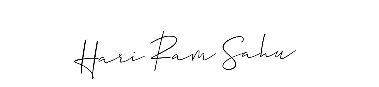 How to make Hari Ram Sahu name signature. Use Allison_Script style for creating short signs online. This is the latest handwritten sign. Hari Ram Sahu signature style 2 images and pictures png