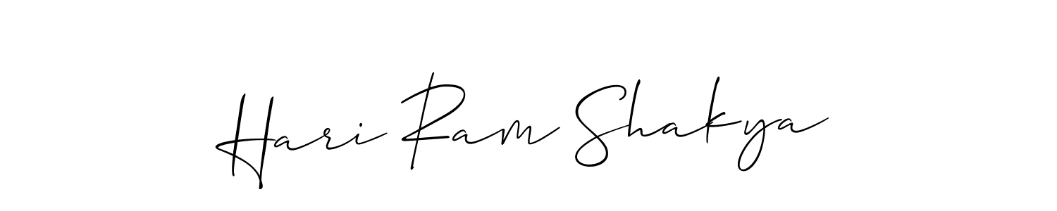 Make a beautiful signature design for name Hari Ram Shakya. With this signature (Allison_Script) style, you can create a handwritten signature for free. Hari Ram Shakya signature style 2 images and pictures png