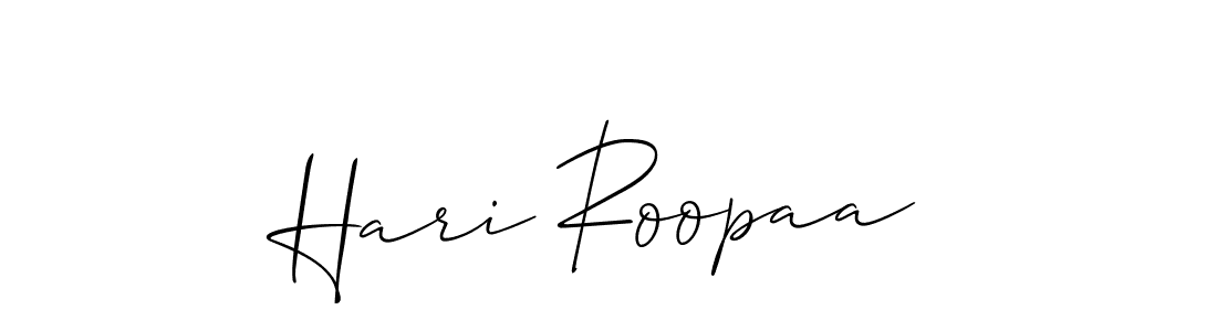 Once you've used our free online signature maker to create your best signature Allison_Script style, it's time to enjoy all of the benefits that Hari Roopaa name signing documents. Hari Roopaa signature style 2 images and pictures png