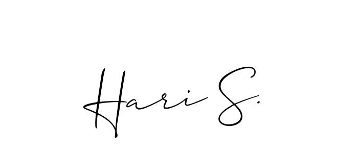 Make a beautiful signature design for name Hari S.. Use this online signature maker to create a handwritten signature for free. Hari S. signature style 2 images and pictures png