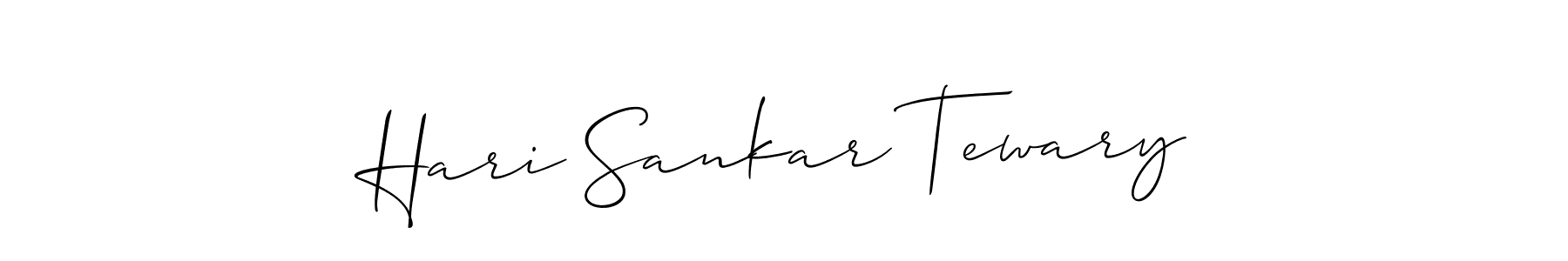 You should practise on your own different ways (Allison_Script) to write your name (Hari Sankar Tewary) in signature. don't let someone else do it for you. Hari Sankar Tewary signature style 2 images and pictures png