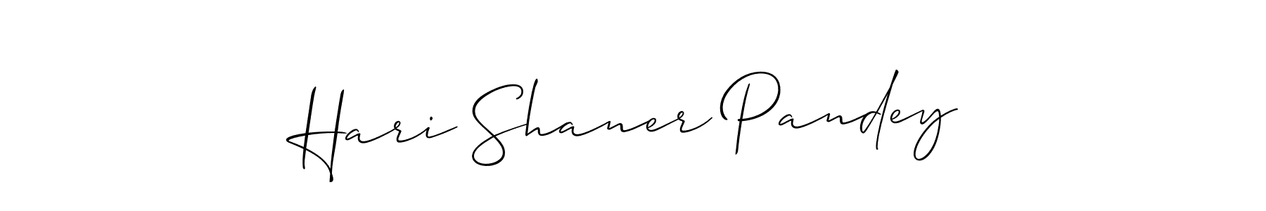 How to make Hari Shaner Pandey signature? Allison_Script is a professional autograph style. Create handwritten signature for Hari Shaner Pandey name. Hari Shaner Pandey signature style 2 images and pictures png