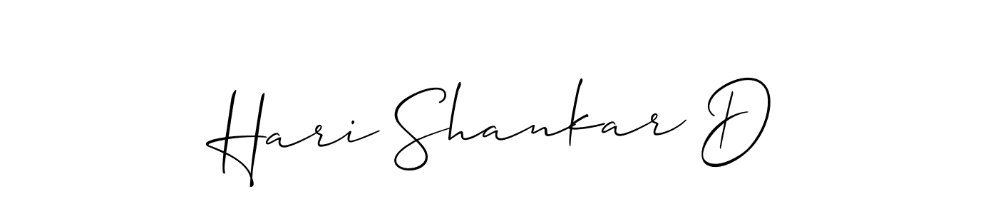 Allison_Script is a professional signature style that is perfect for those who want to add a touch of class to their signature. It is also a great choice for those who want to make their signature more unique. Get Hari Shankar D name to fancy signature for free. Hari Shankar D signature style 2 images and pictures png
