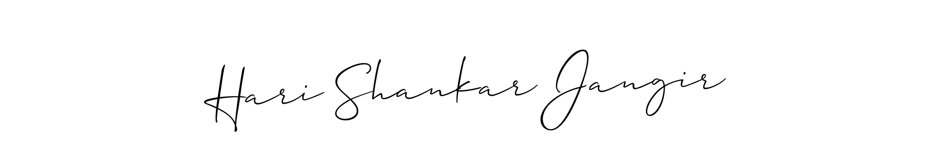 The best way (Allison_Script) to make a short signature is to pick only two or three words in your name. The name Hari Shankar Jangir include a total of six letters. For converting this name. Hari Shankar Jangir signature style 2 images and pictures png