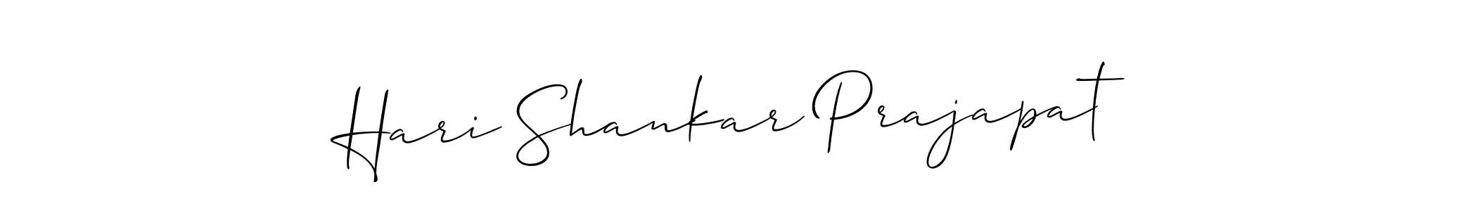 Make a short Hari Shankar Prajapat signature style. Manage your documents anywhere anytime using Allison_Script. Create and add eSignatures, submit forms, share and send files easily. Hari Shankar Prajapat signature style 2 images and pictures png