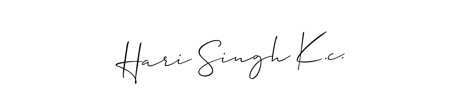 Hari Singh K.c. stylish signature style. Best Handwritten Sign (Allison_Script) for my name. Handwritten Signature Collection Ideas for my name Hari Singh K.c.. Hari Singh K.c. signature style 2 images and pictures png