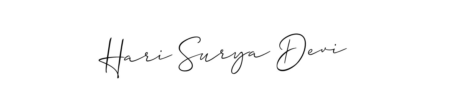 Make a beautiful signature design for name Hari Surya Devi. Use this online signature maker to create a handwritten signature for free. Hari Surya Devi signature style 2 images and pictures png