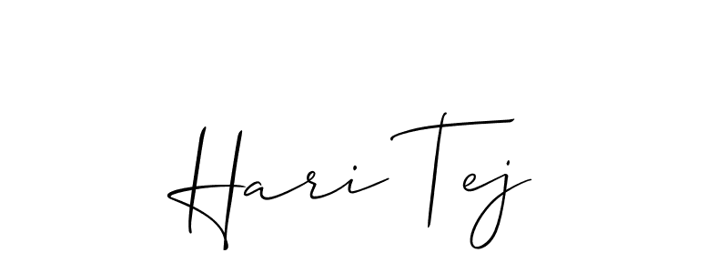 Allison_Script is a professional signature style that is perfect for those who want to add a touch of class to their signature. It is also a great choice for those who want to make their signature more unique. Get Hari Tej name to fancy signature for free. Hari Tej signature style 2 images and pictures png