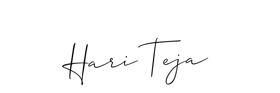 Hari Teja stylish signature style. Best Handwritten Sign (Allison_Script) for my name. Handwritten Signature Collection Ideas for my name Hari Teja. Hari Teja signature style 2 images and pictures png