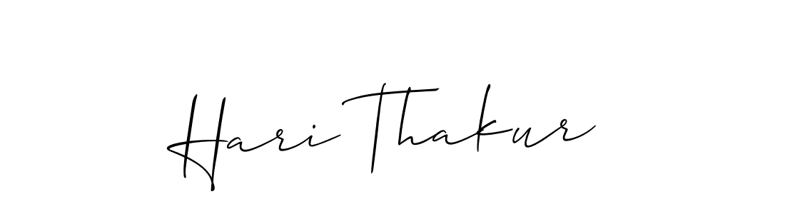 It looks lik you need a new signature style for name Hari Thakur. Design unique handwritten (Allison_Script) signature with our free signature maker in just a few clicks. Hari Thakur signature style 2 images and pictures png