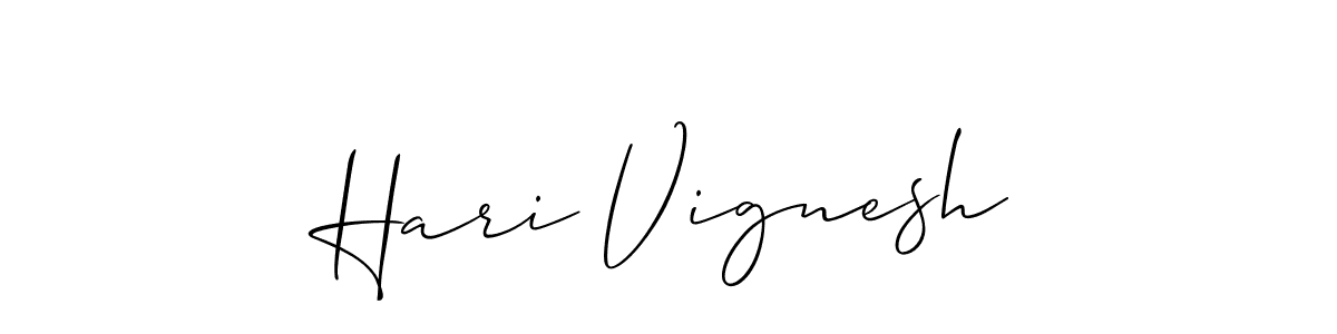 How to make Hari Vignesh signature? Allison_Script is a professional autograph style. Create handwritten signature for Hari Vignesh name. Hari Vignesh signature style 2 images and pictures png