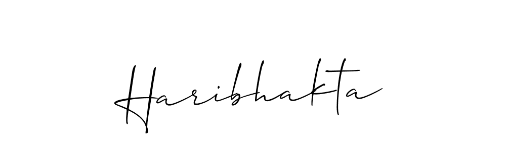 Make a beautiful signature design for name Haribhakta. With this signature (Allison_Script) style, you can create a handwritten signature for free. Haribhakta signature style 2 images and pictures png