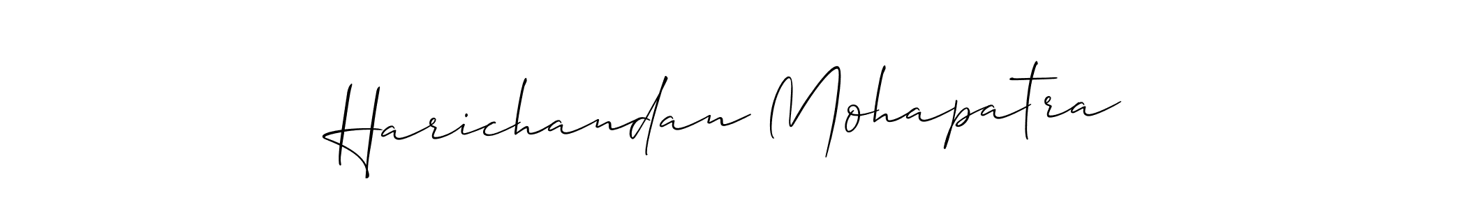 Similarly Allison_Script is the best handwritten signature design. Signature creator online .You can use it as an online autograph creator for name Harichandan Mohapatra. Harichandan Mohapatra signature style 2 images and pictures png