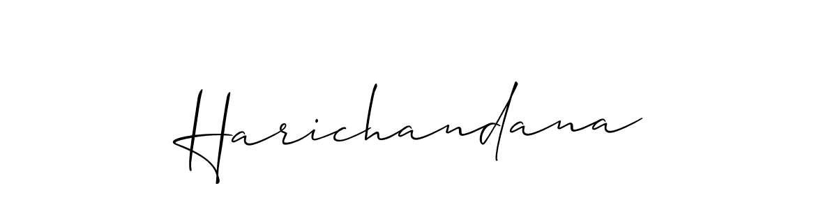 Similarly Allison_Script is the best handwritten signature design. Signature creator online .You can use it as an online autograph creator for name Harichandana. Harichandana signature style 2 images and pictures png