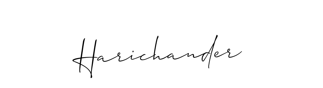 Create a beautiful signature design for name Harichander. With this signature (Allison_Script) fonts, you can make a handwritten signature for free. Harichander signature style 2 images and pictures png