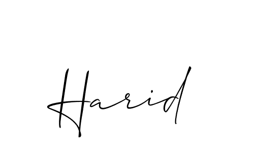 Also You can easily find your signature by using the search form. We will create Harid name handwritten signature images for you free of cost using Allison_Script sign style. Harid signature style 2 images and pictures png