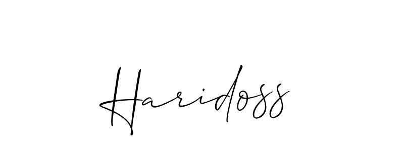 Make a beautiful signature design for name Haridoss. Use this online signature maker to create a handwritten signature for free. Haridoss signature style 2 images and pictures png