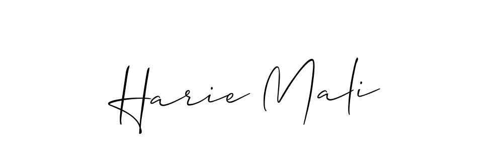 Harie Mali stylish signature style. Best Handwritten Sign (Allison_Script) for my name. Handwritten Signature Collection Ideas for my name Harie Mali. Harie Mali signature style 2 images and pictures png