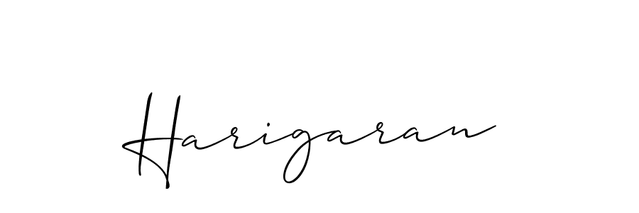 Make a beautiful signature design for name Harigaran. With this signature (Allison_Script) style, you can create a handwritten signature for free. Harigaran signature style 2 images and pictures png
