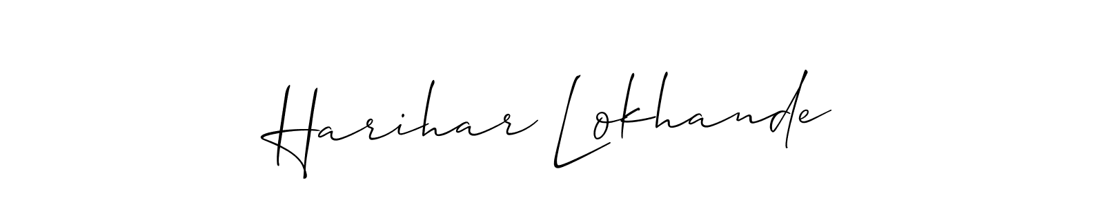 Here are the top 10 professional signature styles for the name Harihar Lokhande. These are the best autograph styles you can use for your name. Harihar Lokhande signature style 2 images and pictures png