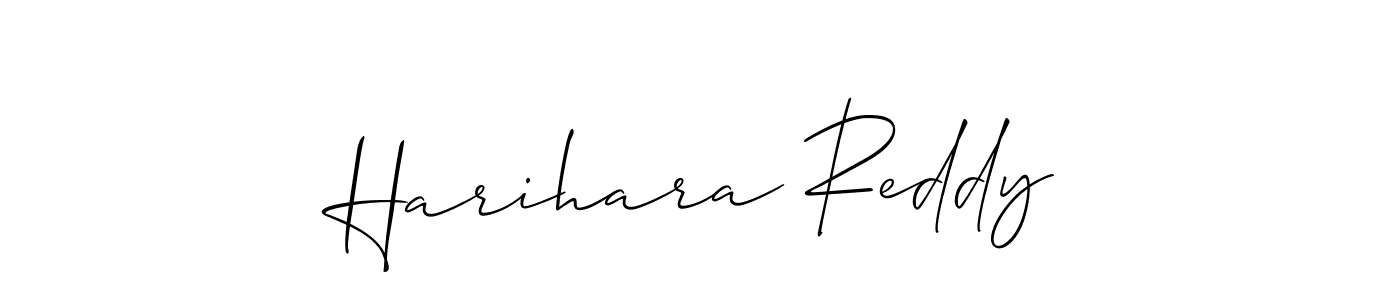 Create a beautiful signature design for name Harihara Reddy. With this signature (Allison_Script) fonts, you can make a handwritten signature for free. Harihara Reddy signature style 2 images and pictures png
