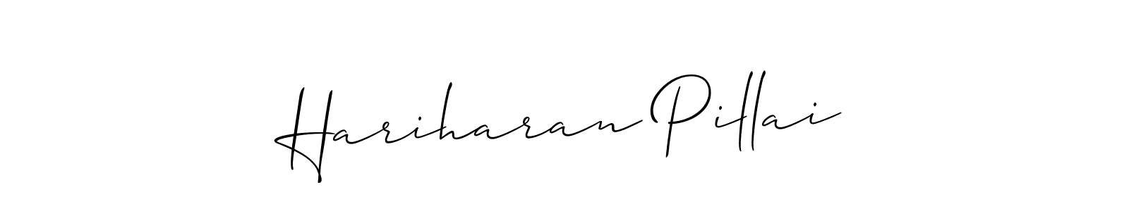 Best and Professional Signature Style for Hariharan Pillai. Allison_Script Best Signature Style Collection. Hariharan Pillai signature style 2 images and pictures png