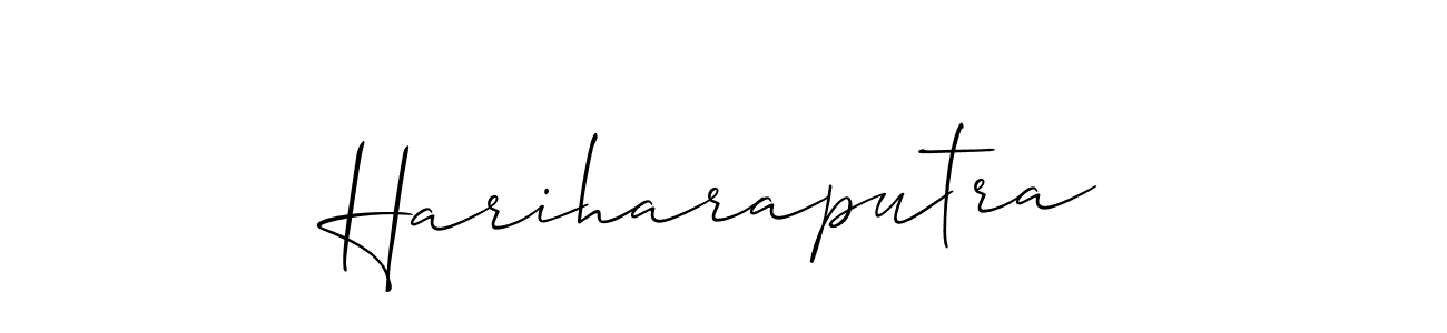 Make a short Hariharaputra signature style. Manage your documents anywhere anytime using Allison_Script. Create and add eSignatures, submit forms, share and send files easily. Hariharaputra signature style 2 images and pictures png