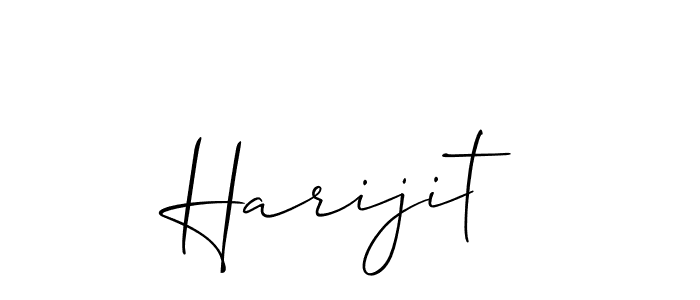 Create a beautiful signature design for name Harijit. With this signature (Allison_Script) fonts, you can make a handwritten signature for free. Harijit signature style 2 images and pictures png