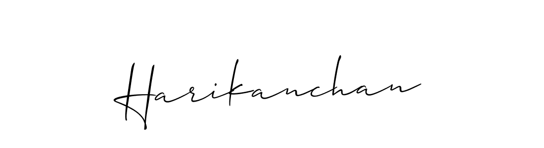Harikanchan stylish signature style. Best Handwritten Sign (Allison_Script) for my name. Handwritten Signature Collection Ideas for my name Harikanchan. Harikanchan signature style 2 images and pictures png