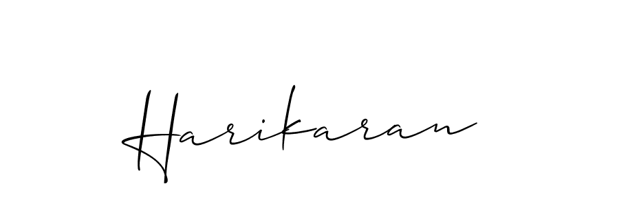 Also we have Harikaran name is the best signature style. Create professional handwritten signature collection using Allison_Script autograph style. Harikaran signature style 2 images and pictures png