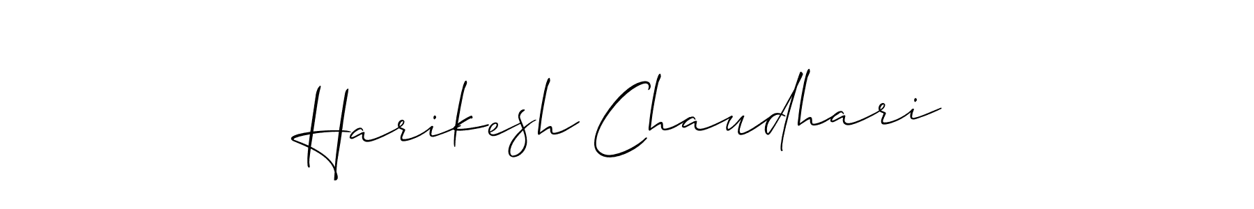 You should practise on your own different ways (Allison_Script) to write your name (Harikesh Chaudhari) in signature. don't let someone else do it for you. Harikesh Chaudhari signature style 2 images and pictures png