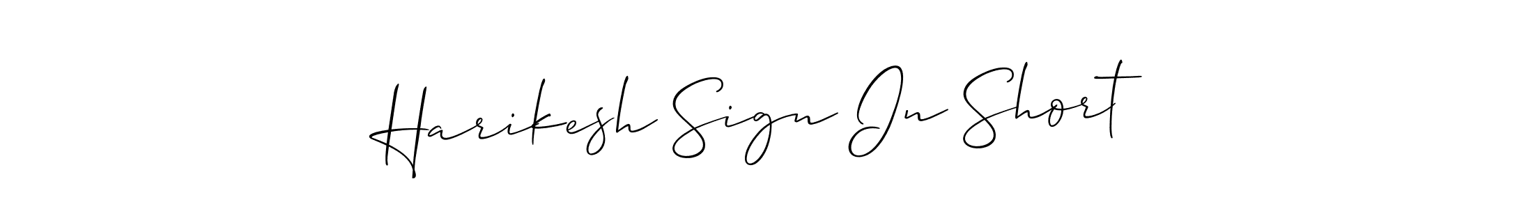 Design your own signature with our free online signature maker. With this signature software, you can create a handwritten (Allison_Script) signature for name Harikesh Sign In Short. Harikesh Sign In Short signature style 2 images and pictures png