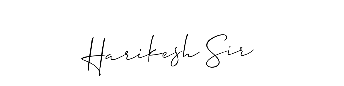 Similarly Allison_Script is the best handwritten signature design. Signature creator online .You can use it as an online autograph creator for name Harikesh Sir. Harikesh Sir signature style 2 images and pictures png