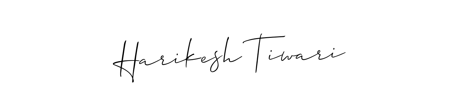 You should practise on your own different ways (Allison_Script) to write your name (Harikesh Tiwari) in signature. don't let someone else do it for you. Harikesh Tiwari signature style 2 images and pictures png