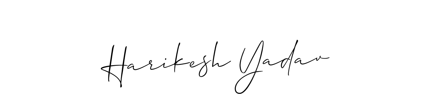 This is the best signature style for the Harikesh Yadav name. Also you like these signature font (Allison_Script). Mix name signature. Harikesh Yadav signature style 2 images and pictures png