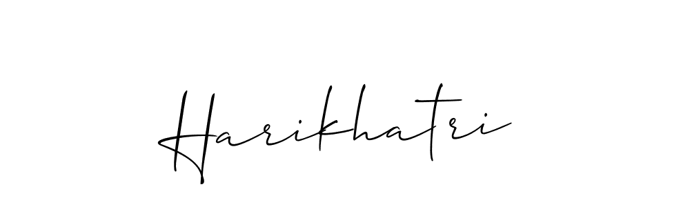 It looks lik you need a new signature style for name Harikhatri. Design unique handwritten (Allison_Script) signature with our free signature maker in just a few clicks. Harikhatri signature style 2 images and pictures png