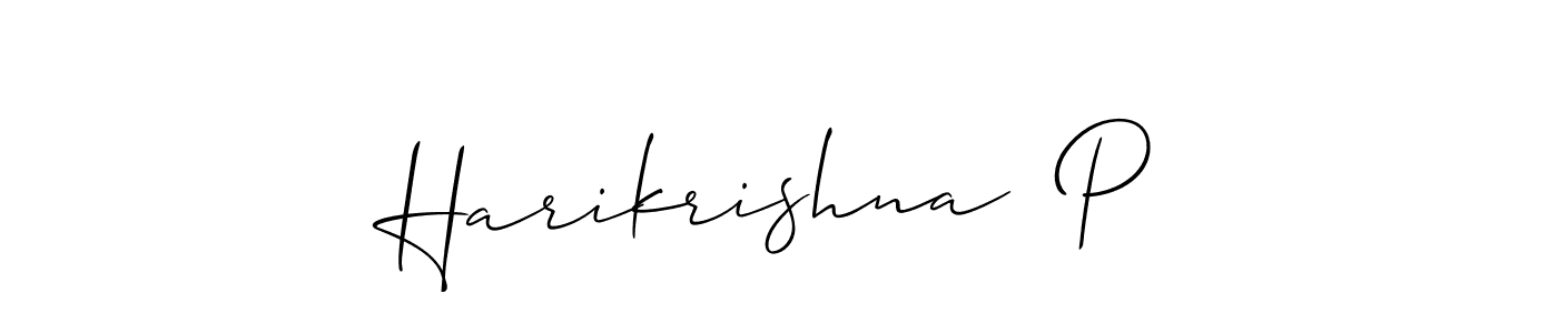 See photos of Harikrishna  P official signature by Spectra . Check more albums & portfolios. Read reviews & check more about Allison_Script font. Harikrishna  P signature style 2 images and pictures png
