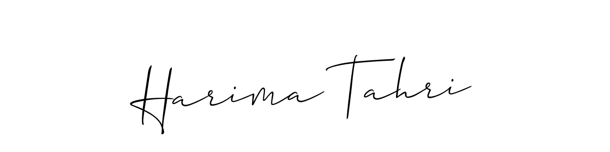 Similarly Allison_Script is the best handwritten signature design. Signature creator online .You can use it as an online autograph creator for name Harima Tahri. Harima Tahri signature style 2 images and pictures png
