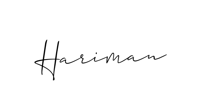 Best and Professional Signature Style for Hariman. Allison_Script Best Signature Style Collection. Hariman signature style 2 images and pictures png